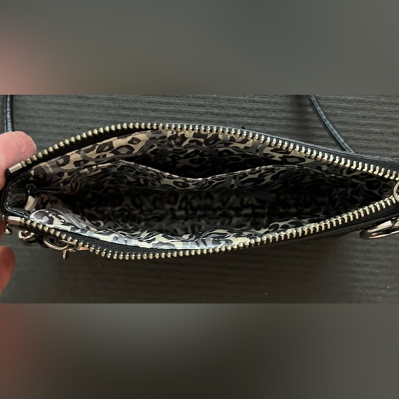 Coach Black Leather Poppy Crossbody Bag - Picture 6 of 7